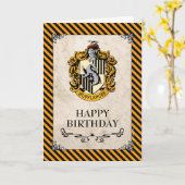Harry Potter | Hufflepuff Happy Birthday Karte (Gelbe Blume)