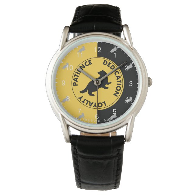Harry Potter | HUFFLEPUFF™ House Lines Graphic Armbanduhr (Vorderseite)