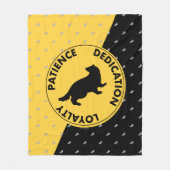 Harry Potter | HUFFLEPUFF™ House Lines Graphic Fleecedecke (Vorderseite)