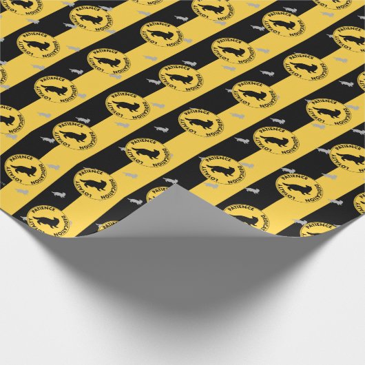 Harry Potter | HUFFLEPUFF™ House Lines Graphic Geschenkpapier (Ecke)