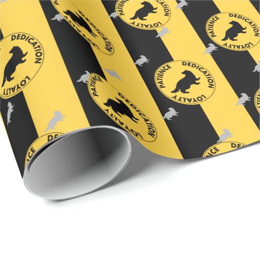 Harry Potter | HUFFLEPUFF™ House Lines Graphic Geschenkpapier (Rolleneckpunkt)
