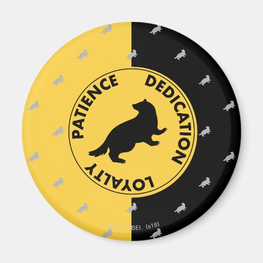 Harry Potter | HUFFLEPUFF™ House Lines Graphic Magnet (Vorne)