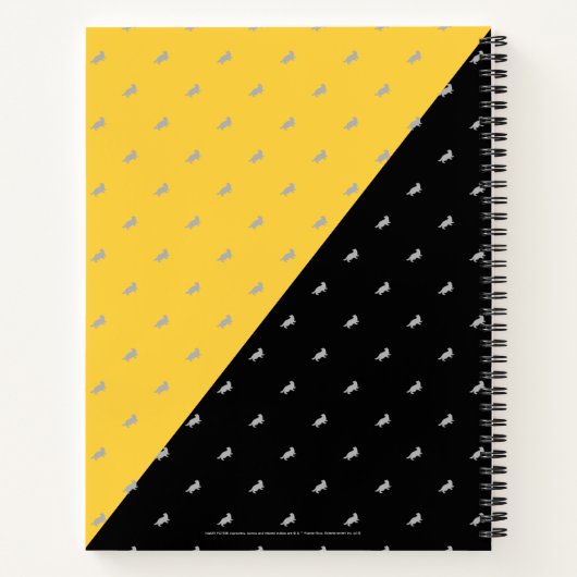 Harry Potter | HUFFLEPUFF™ House Lines Graphic Notizblock (Rückseite)