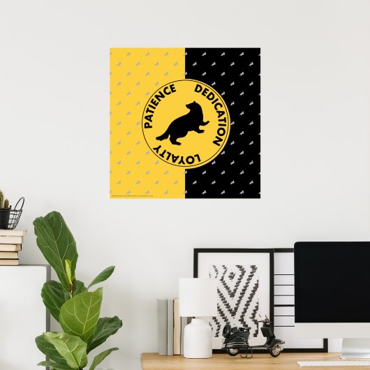 Harry Potter | HUFFLEPUFF™ House Lines Graphic Poster (Heimbüro)