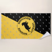 Harry Potter | HUFFLEPUFF™ House Lines Graphic Strandtuch (Vorderseite)