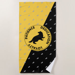 Harry Potter HUFFLEPUFF™ House Lines Graphic Strandtuch