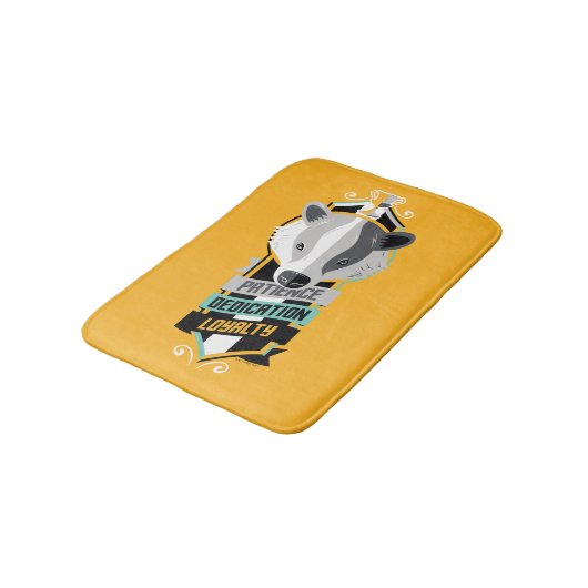 Harry Potter | HUFFLEPUFF™ House Lines Sigil Badematte (Schrägansicht)