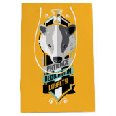 Harry Potter | HUFFLEPUFF™ House Lines Sigil Mittlere Geschenktüte (Vorderseite)