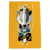 Harry Potter | HUFFLEPUFF™ House Lines Sigil Mittlere Geschenktüte (Rückseite)