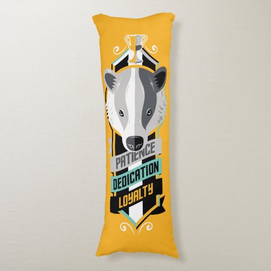 Harry Potter | HUFFLEPUFF™ House Lines Sigil Seitenschläferkissen (Vorderseite Vertikal)