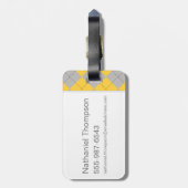 Harry Potter | Hufflepuff House Pride Crest Gepäckanhänger (Rückseite vertikal)