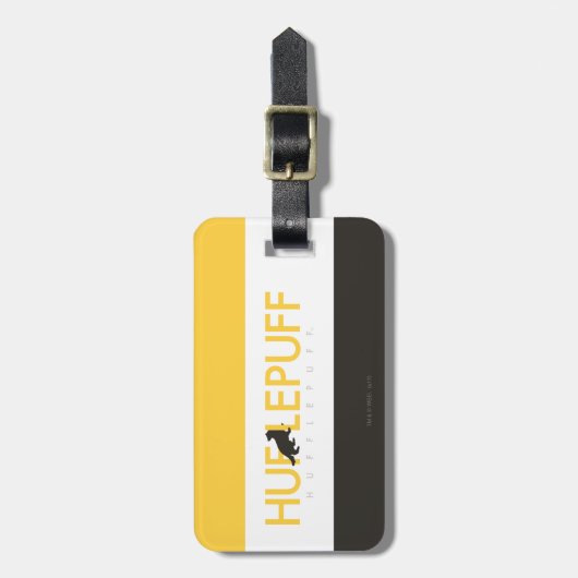 Harry Potter | Hufflepuff House Pride Logo Gepäckanhänger (Vorderseite vertikal)