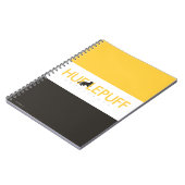 Harry Potter | Hufflepuff House Pride Logo Notizblock (Linke Seite)