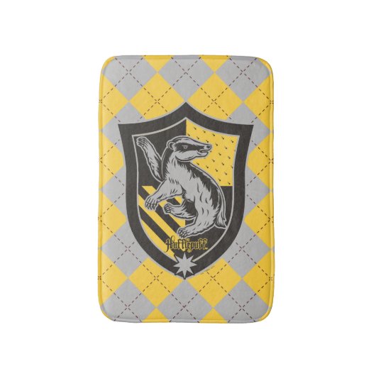 Harry Potter | Hufflepuff House Pride Wappen Badematte (Vorderseite Vertikal)