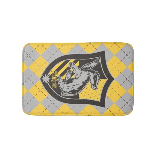 Harry Potter | Hufflepuff House Pride Wappen Badematte (Vorderseite)