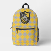 Harry Potter | Hufflepuff House Pride Wappen Bedruckter Rucksack (Vorderseite)