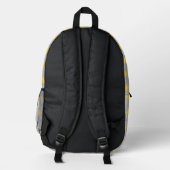 Harry Potter | Hufflepuff House Pride Wappen Bedruckter Rucksack (Rückseite)