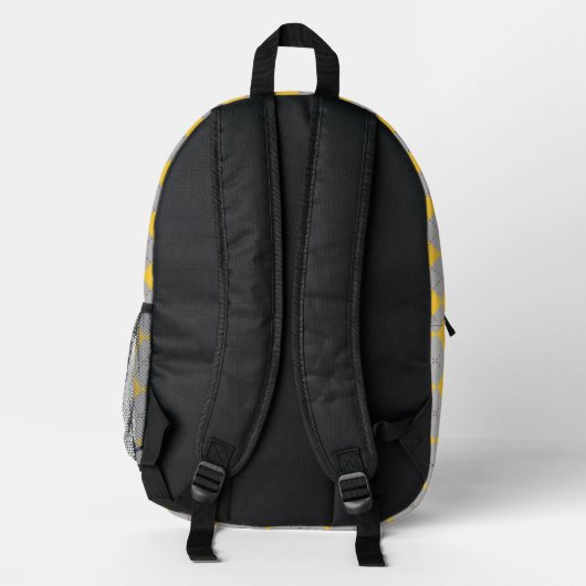 Harry Potter | Hufflepuff House Pride Wappen Bedruckter Rucksack (Rückseite)
