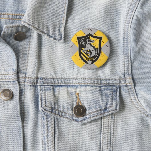 Harry Potter | Hufflepuff House Pride Wappen Button (Beispiel)