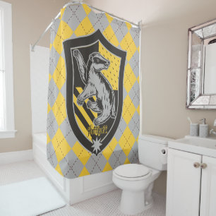 Harry Potter Hufflepuff House Pride Wappen Duschvorhang