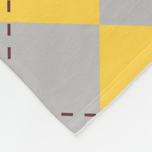 Harry Potter | Hufflepuff House Pride Wappen Fleecedecke (Ecke)