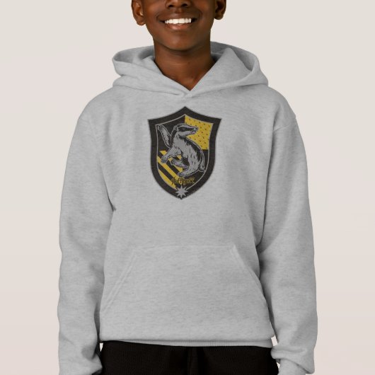 Harry Potter | Hufflepuff House Pride Wappen Hoodie (Vorderseite)