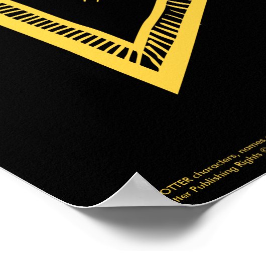 Harry Potter | Hufflepuff Monogram Banner Poster (Ecke)