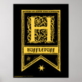 Harry Potter | Hufflepuff Monogram Banner Poster (Vorne)