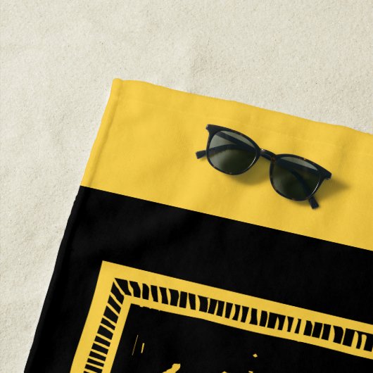 Harry Potter | Hufflepuff Monogram Banner Strandtuch (Beispiel)