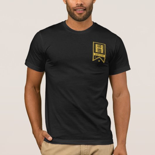 Harry Potter | Hufflepuff Monogram Banner T-Shirt (Vorderseite)