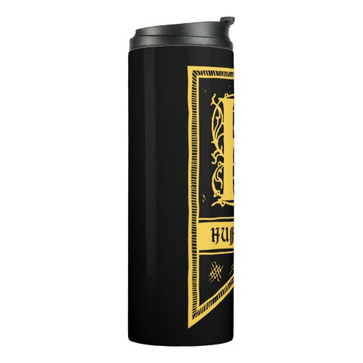 Harry Potter | Hufflepuff Monogram Banner Thermosbecher (Nach links gedreht)