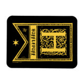Harry Potter | Hufflepuff‑Monogramm‑Banner Magnet (Horizontal)