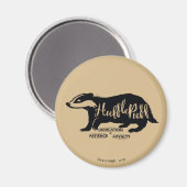 Harry Potter | HUFFLEPUFF™ Silhouette Typografie Magnet (Vorderseite/Rückseite)