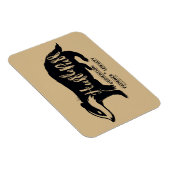 Harry Potter | HUFFLEPUFF™ Silhouette Typografie Magnet (Rechte Seite)