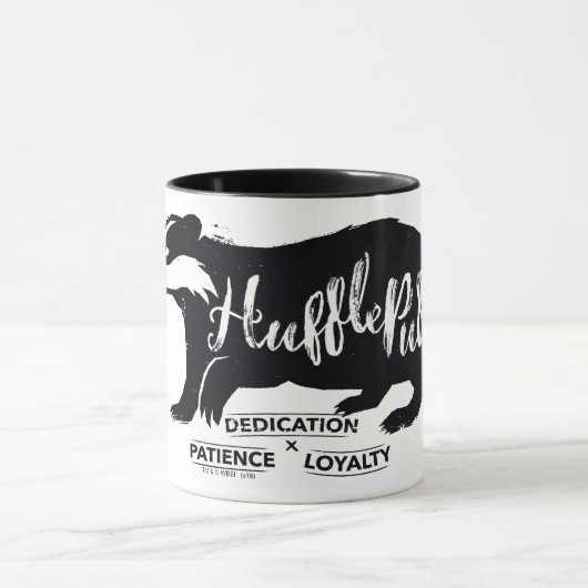Harry Potter | HUFFLEPUFF™ Silhouette Typography Tasse (Zentrum)
