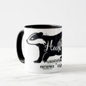Harry Potter | HUFFLEPUFF™ Silhouette Typography Tasse (Vorderseite Links)