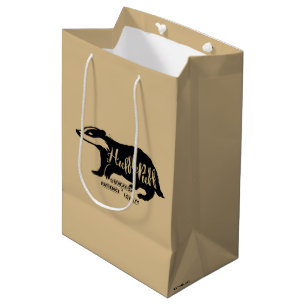 Harry Potter HUFFLEPUFF™ Silhouetten-Typografie Mittlere Geschenktüte