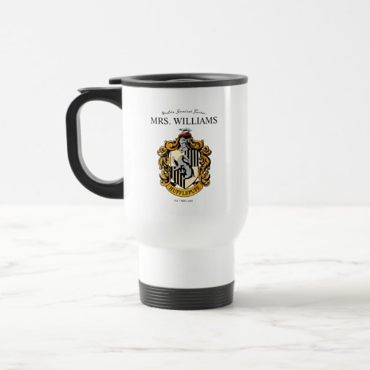 Harry Potter | Hufflepuff Teacher Personalisiert Reisebecher (Links)