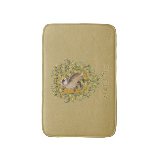 HARRY POTTER™ | HUFFLEPUFF™ Wappen Badematte (Vorderseite Vertikal)