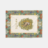 HARRY POTTER™ | HUFFLEPUFF™ Wappen Fleecedecke (Vorderseite (Horizontal))