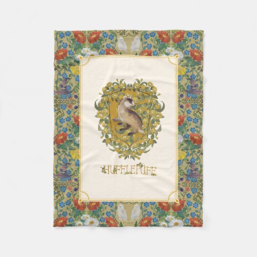 HARRY POTTER™ | HUFFLEPUFF™ Wappen Fleecedecke (Vorderseite)