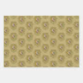 HARRY POTTER™ | HUFFLEPUFF™ Wappen Geschenkpapier Set (Vorderseite 3)