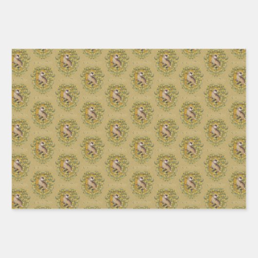 HARRY POTTER™ | HUFFLEPUFF™ Wappen Geschenkpapier Set (Vorderseite 2)