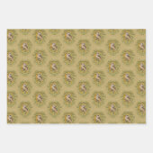HARRY POTTER™ | HUFFLEPUFF™ Wappen Geschenkpapier Set (Vorderseite)