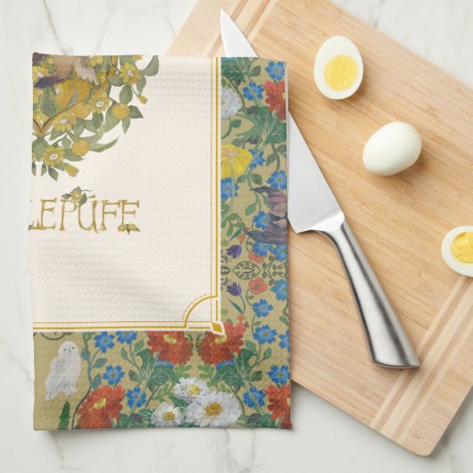 HARRY POTTER™ | HUFFLEPUFF™ Wappen Geschirrtuch (Viertel Falte)