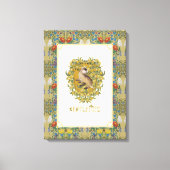 HARRY POTTER™ | HUFFLEPUFF™ Wappen Leinwanddruck (Vorderseite)