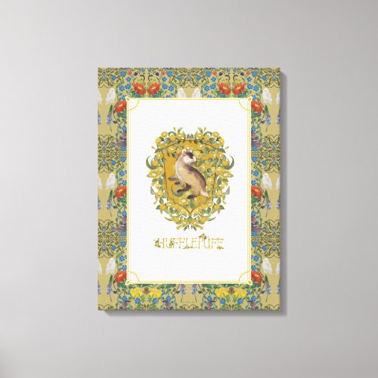 HARRY POTTER™ | HUFFLEPUFF™ Wappen Leinwanddruck (Vorderseite)