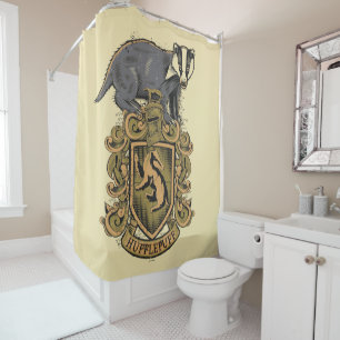 Harry Potter Hufflepuff-Wappen mit Badger Duschvorhang