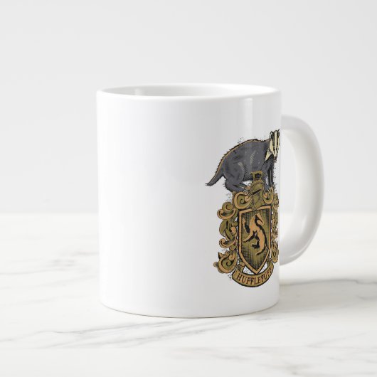 Harry Potter | Hufflepuff-Wappen mit Badger Jumbo-Tasse (Vorderseite Rechts)