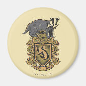Harry Potter | Hufflepuff-Wappen mit Badger Magnet (Vorne)